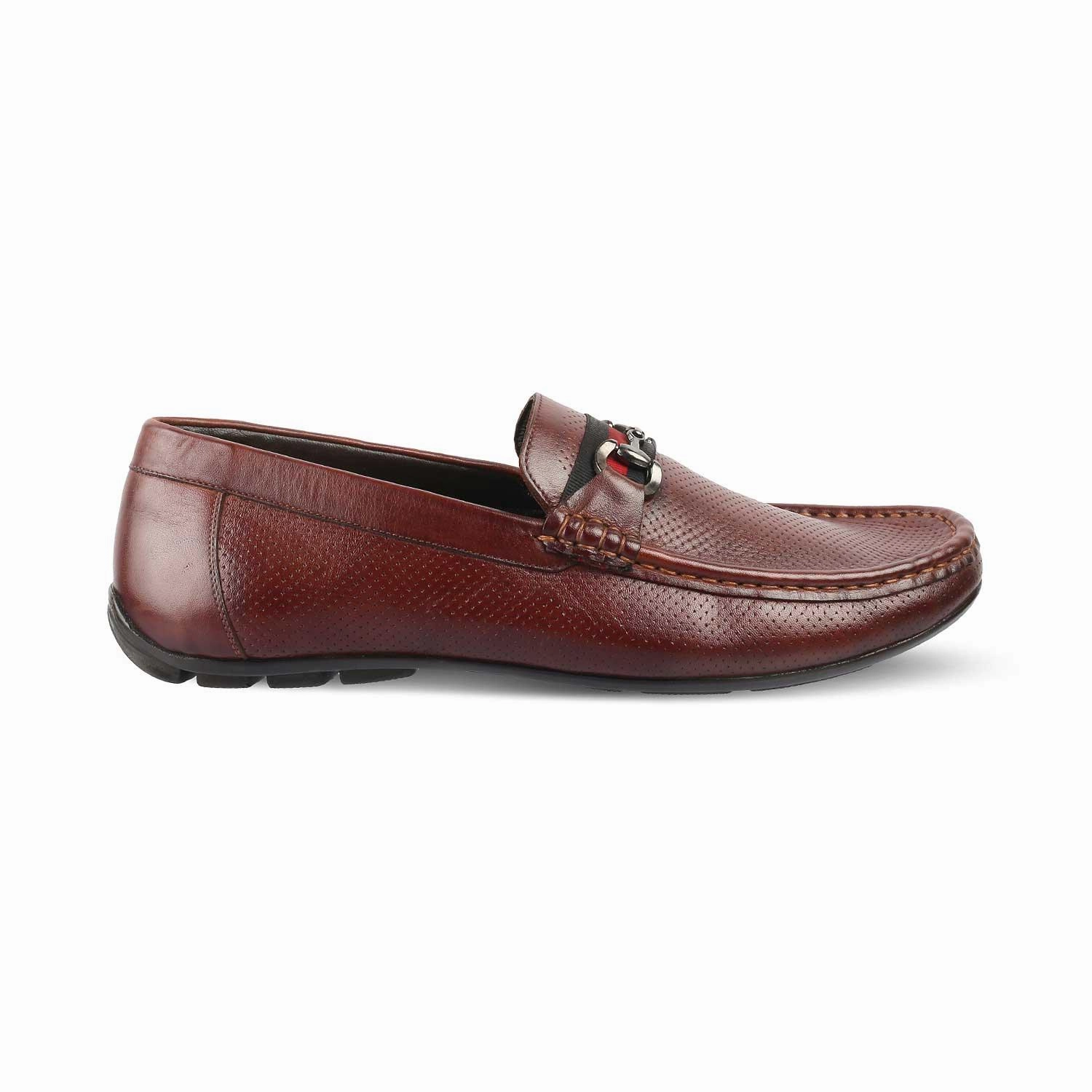 The Rottervam Brown Mens Driving Leather Loafer Loafers Dress