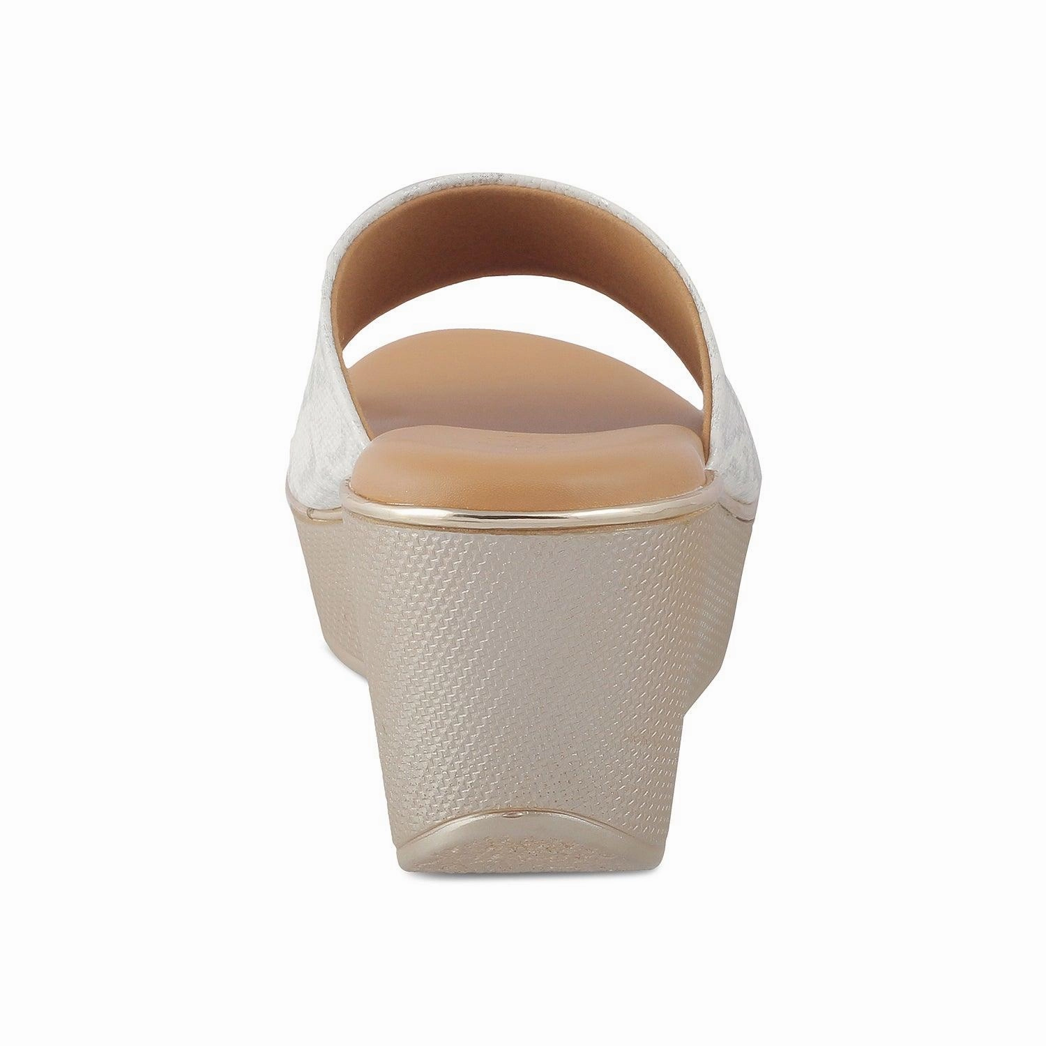 The Tosam White Women's Dress Wedge Sandals Tresmode Platform Sandals With Straps