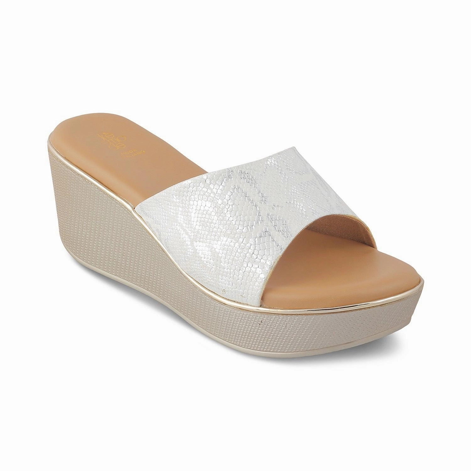 Chunky Sandals The Tosam White Women's Dress Wedge Sandals Tresmode