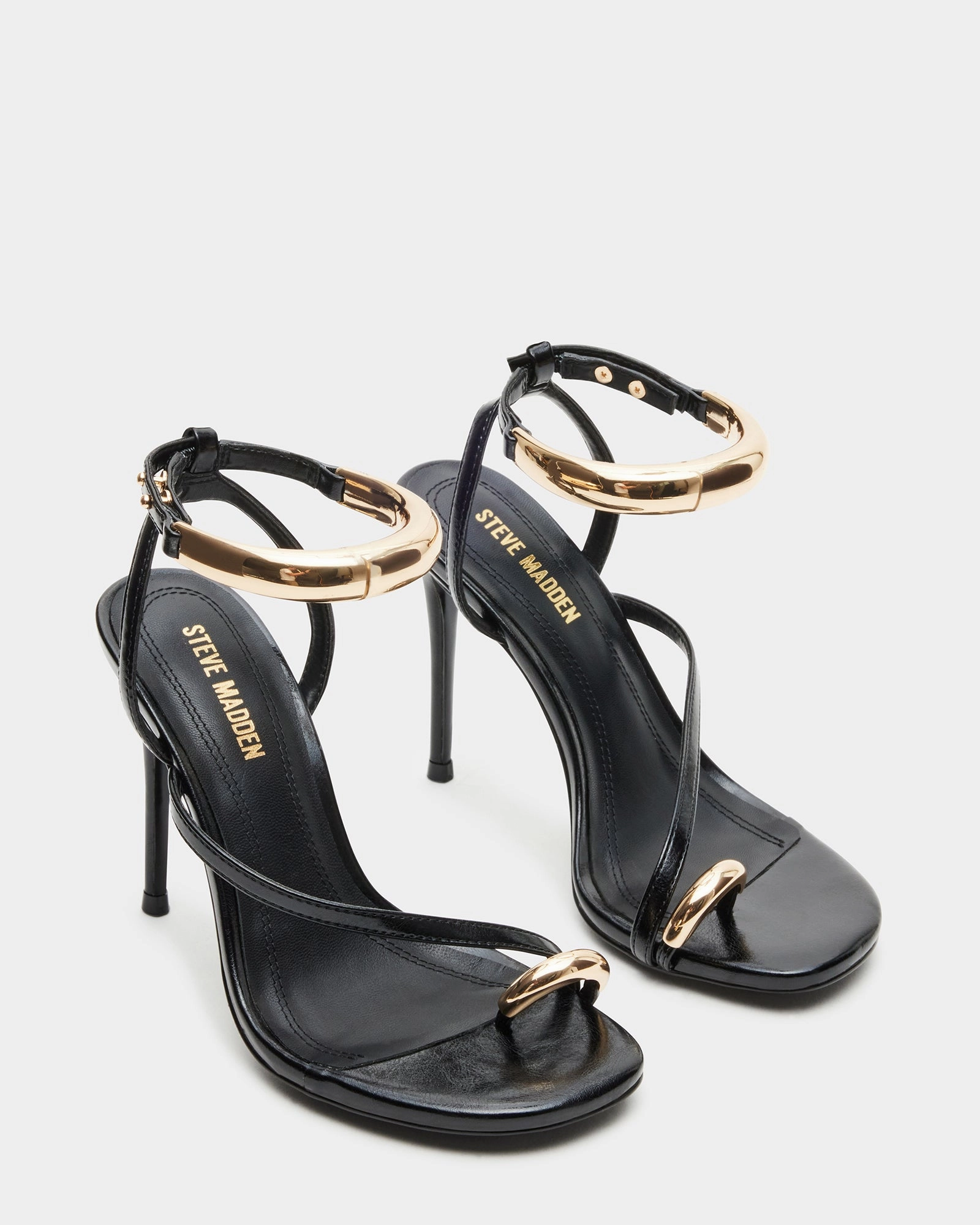TIA BLACK Sole High Heel Shoes