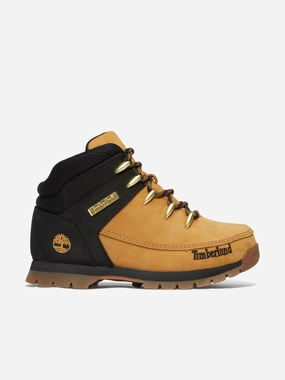 Timberland Boys Mid Lace-Up Boots in Beige Boots Moc Toe