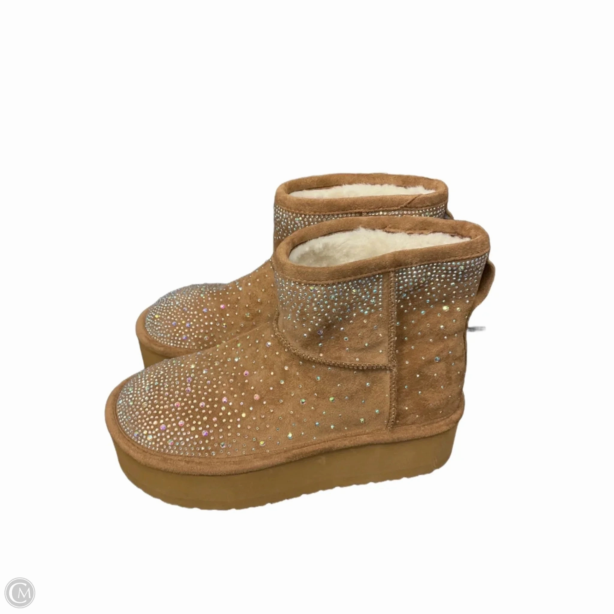 Work Safety Boots Boots Ankle Flats By Madden Girl In Tan, Size: 6