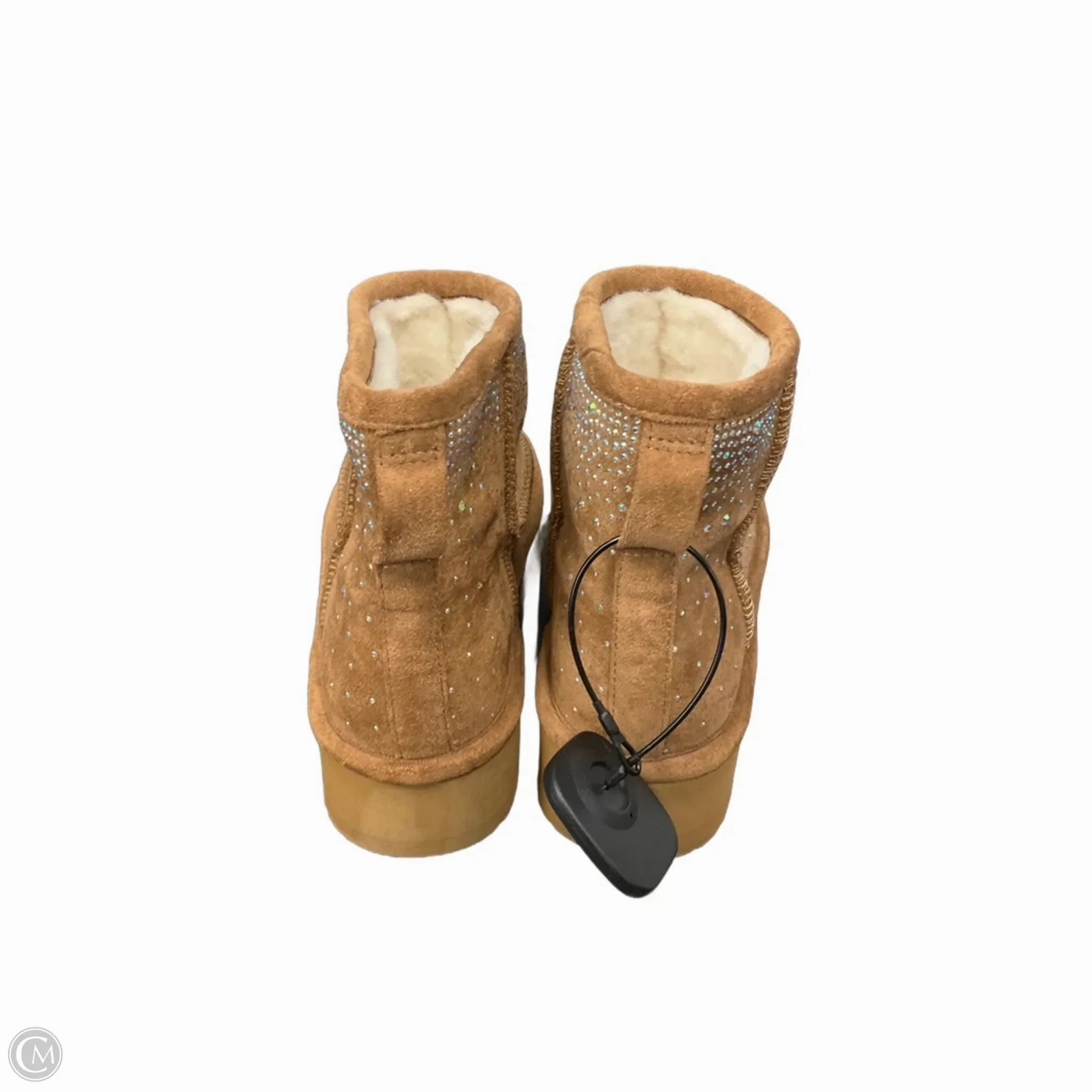 Boots Ankle Flats By Madden Girl In Tan, Size: 6 Shearling Lined Boots