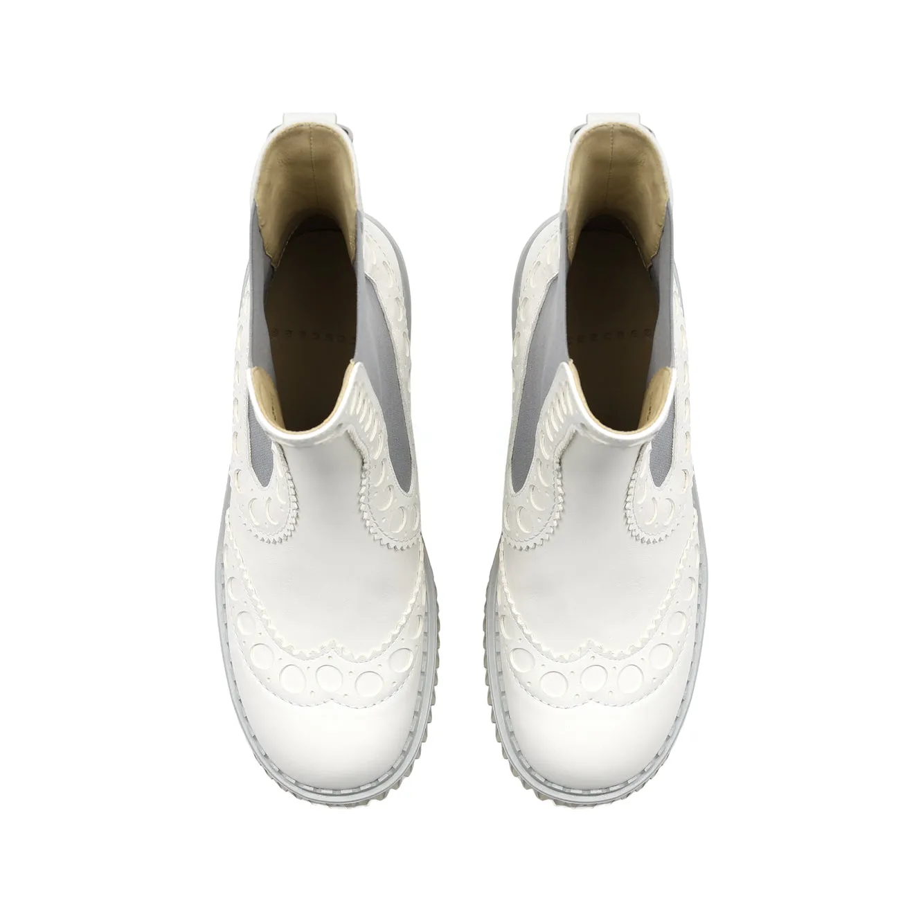 Best British Brogues PLITA CILO WHITE