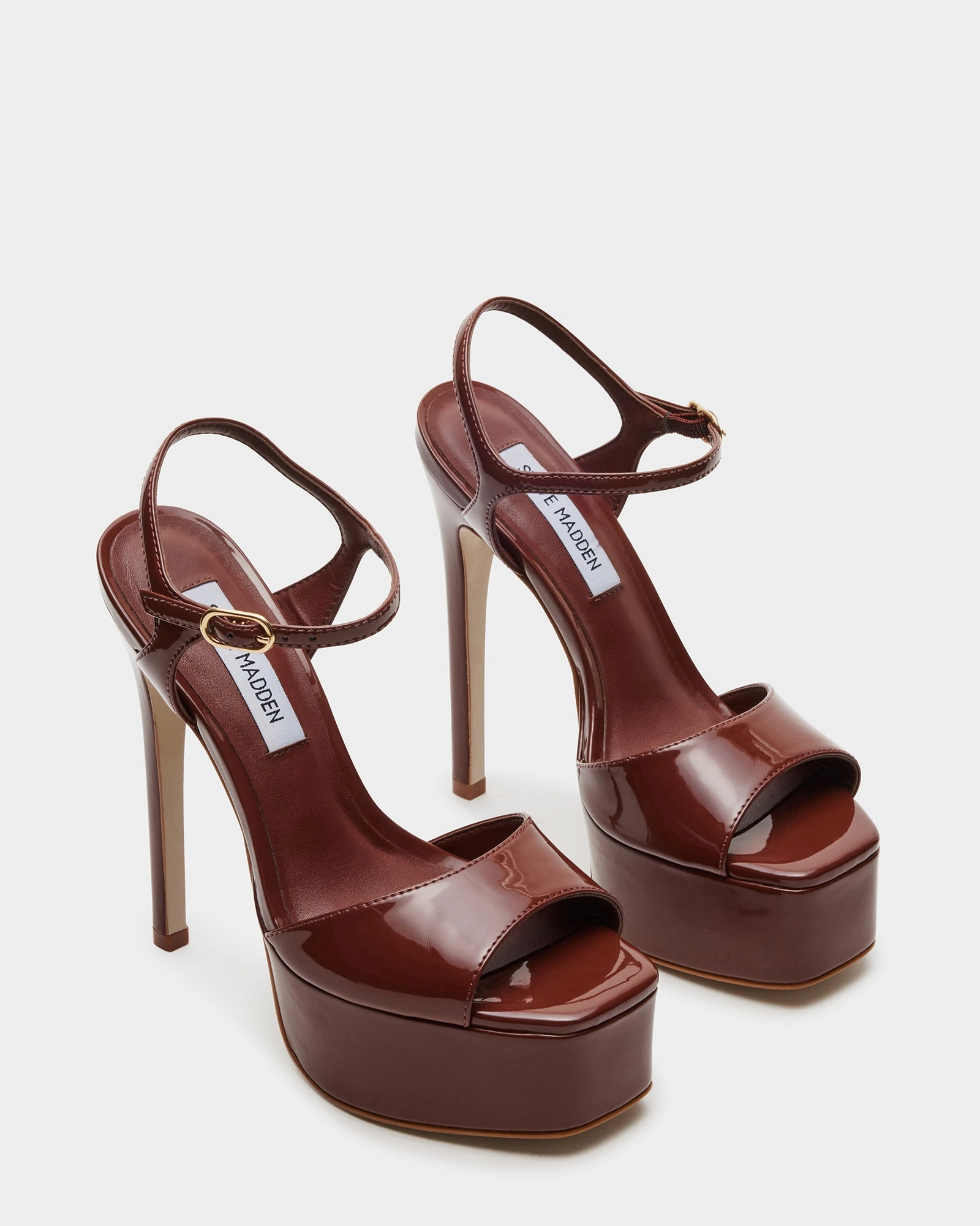 Super High High Heels COLOGNE BROWN PATENT