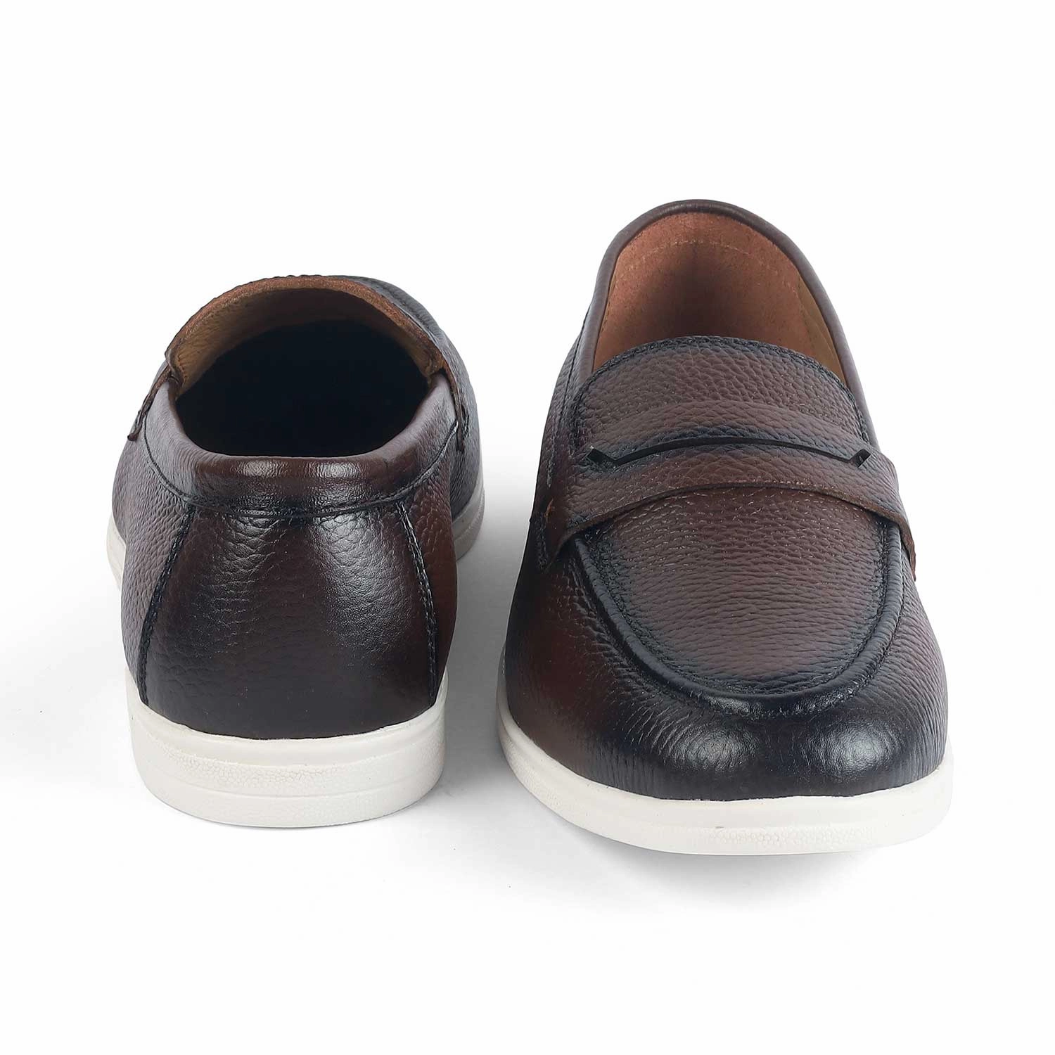 Dunhill Loafers Tresmode Federer Brown Men's Penny Leather Driving Loafers