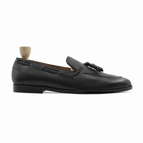 Buy Loafers Online Aquamarine - Men's Black Calf Leather Loafer