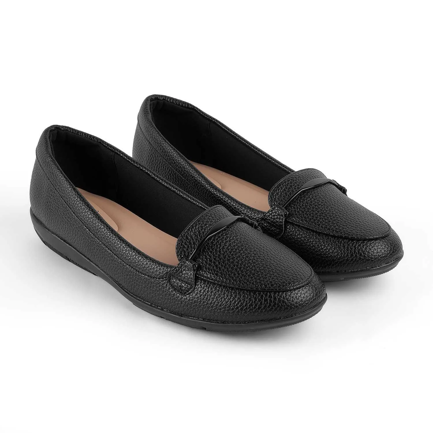 Mia Loafers Tresmode Rujer Black Women's Casual Loafers