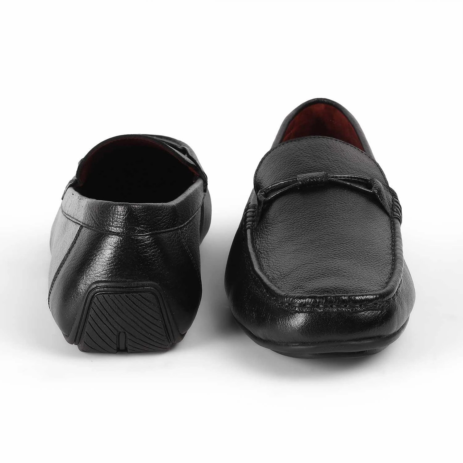 Office Loafers Tresmode Event Black Men's Leather Driving Loafers