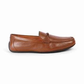 Work Outfits With Loafers Tresmode Event Tan Men's Leather Driving Loafers