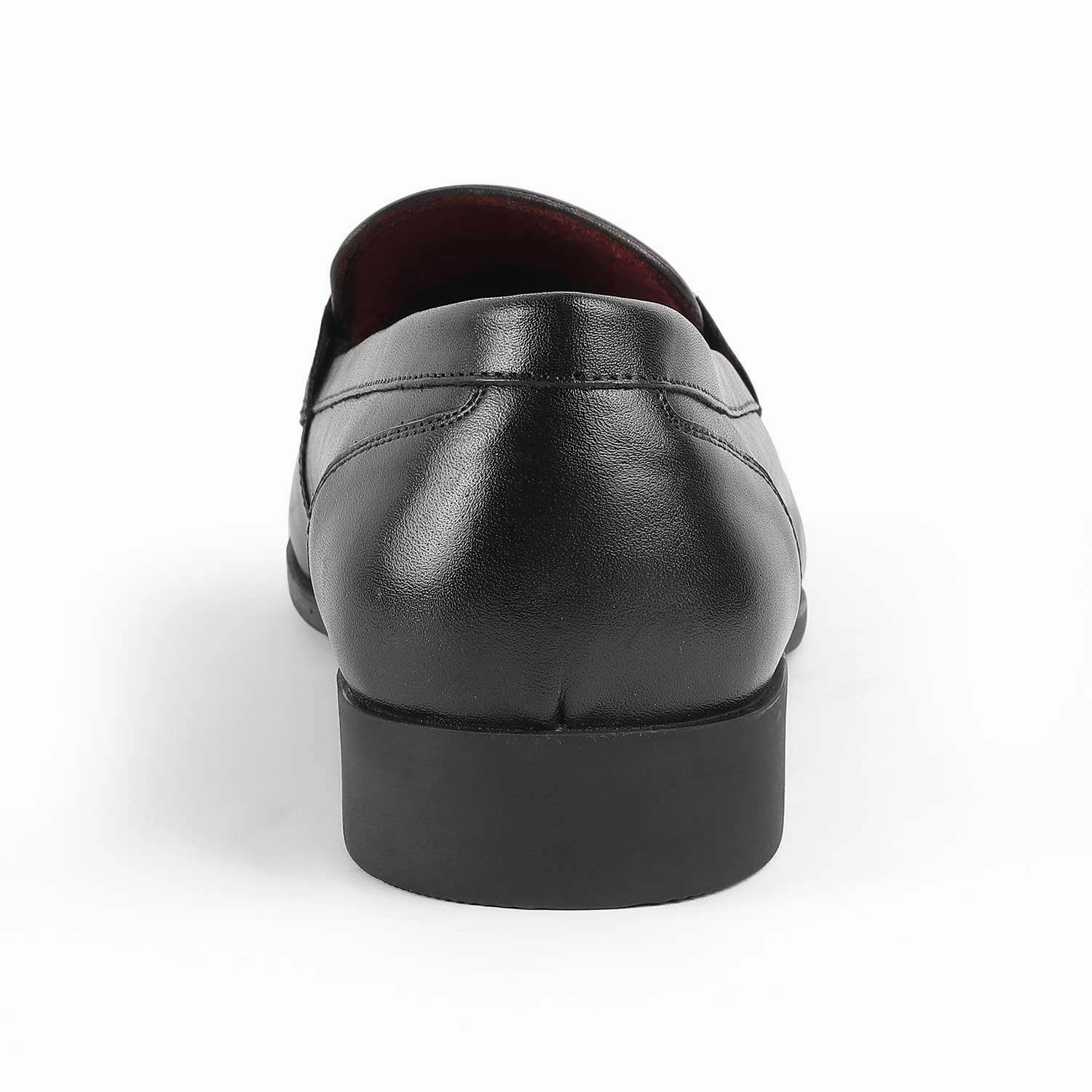 Boots And Loafers Tresmode Rofel Black Men's Leather Loafers