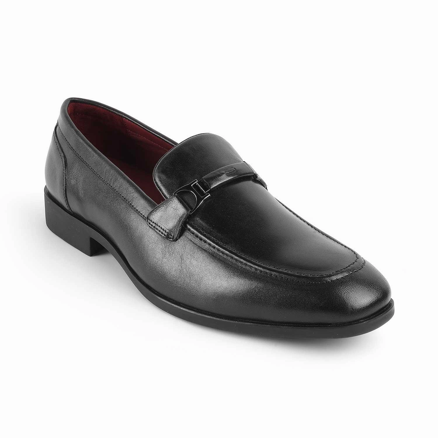 Suede Loafers With Shorts Tresmode Rofel Black Men's Leather Loafers