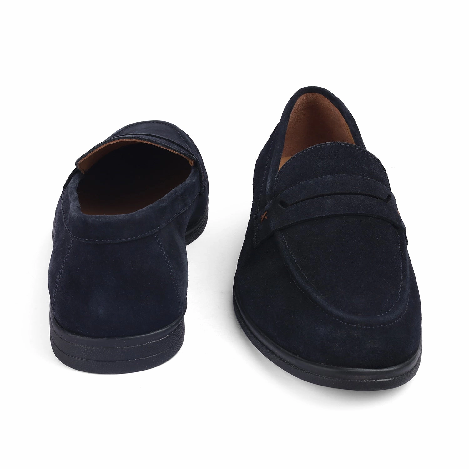 Free People Loafers Tresmode Veni Navy Men's Suede Leather Loafers
