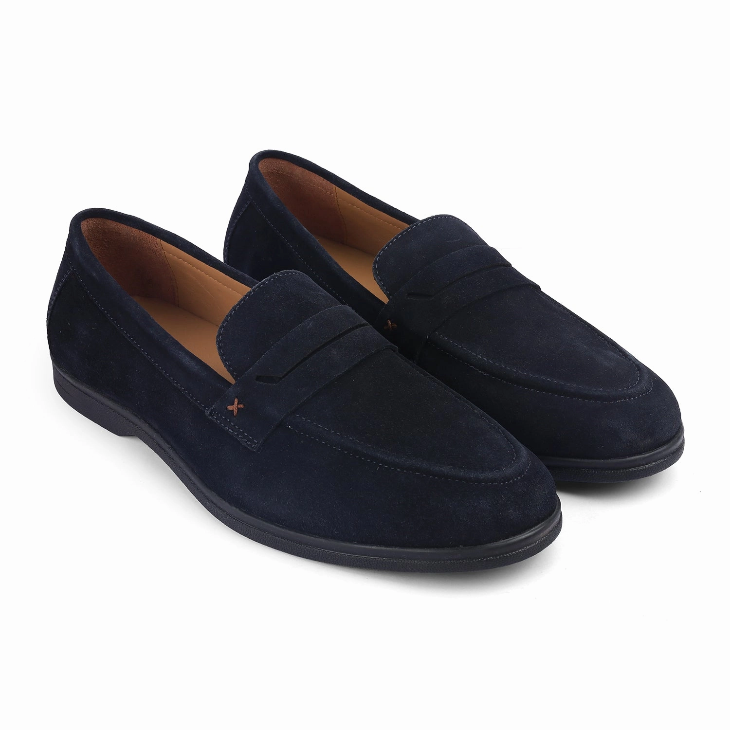 Tresmode Veni Navy Men's Suede Leather Loafers Loafers Aldo