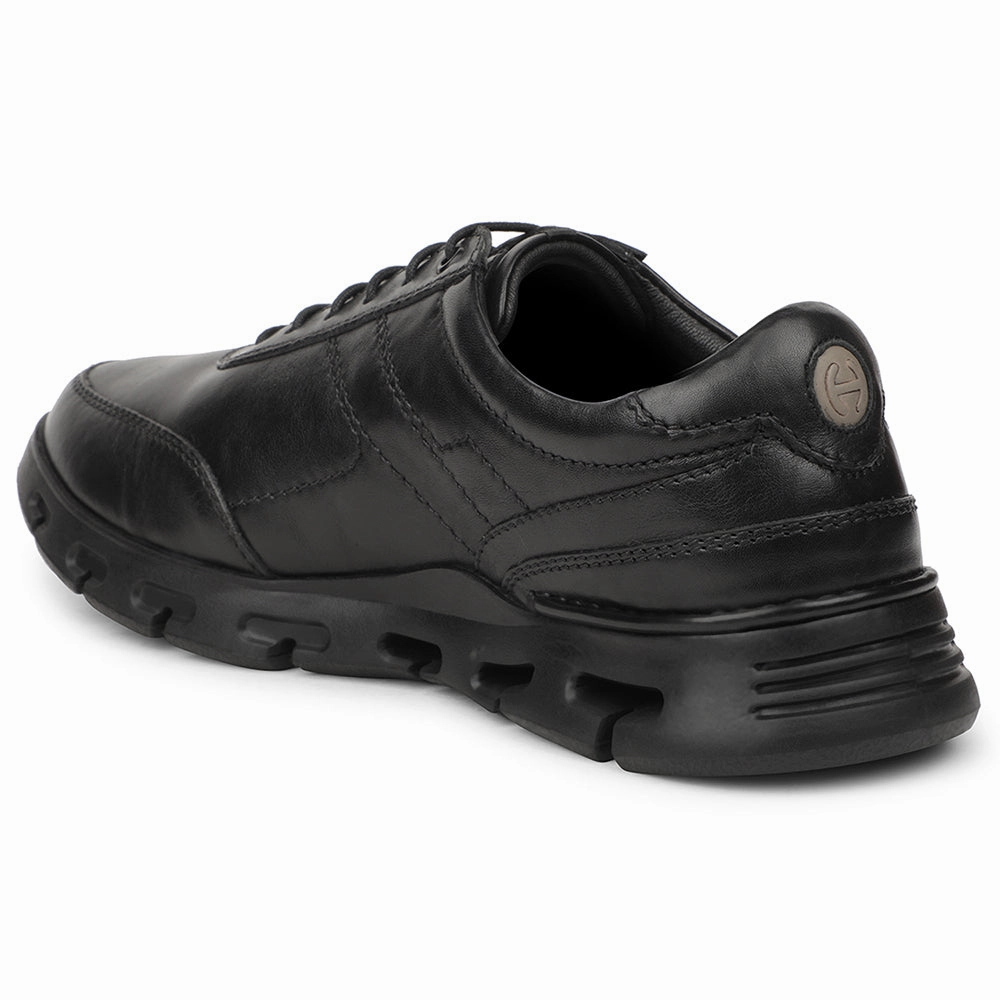 Healers Black Casual Formal Derby Shoes For Men ASF-1 By Liberty Santoni Lace Up Shoes