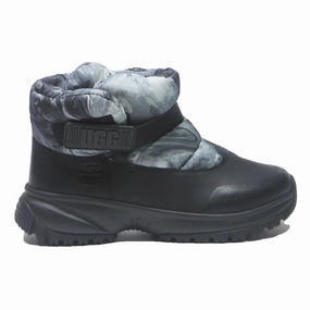 UGG Biltmore Womens Snow Boots Black Grey Polyester Blend UK 8 Winter Waterproof Camo Snow Boots
