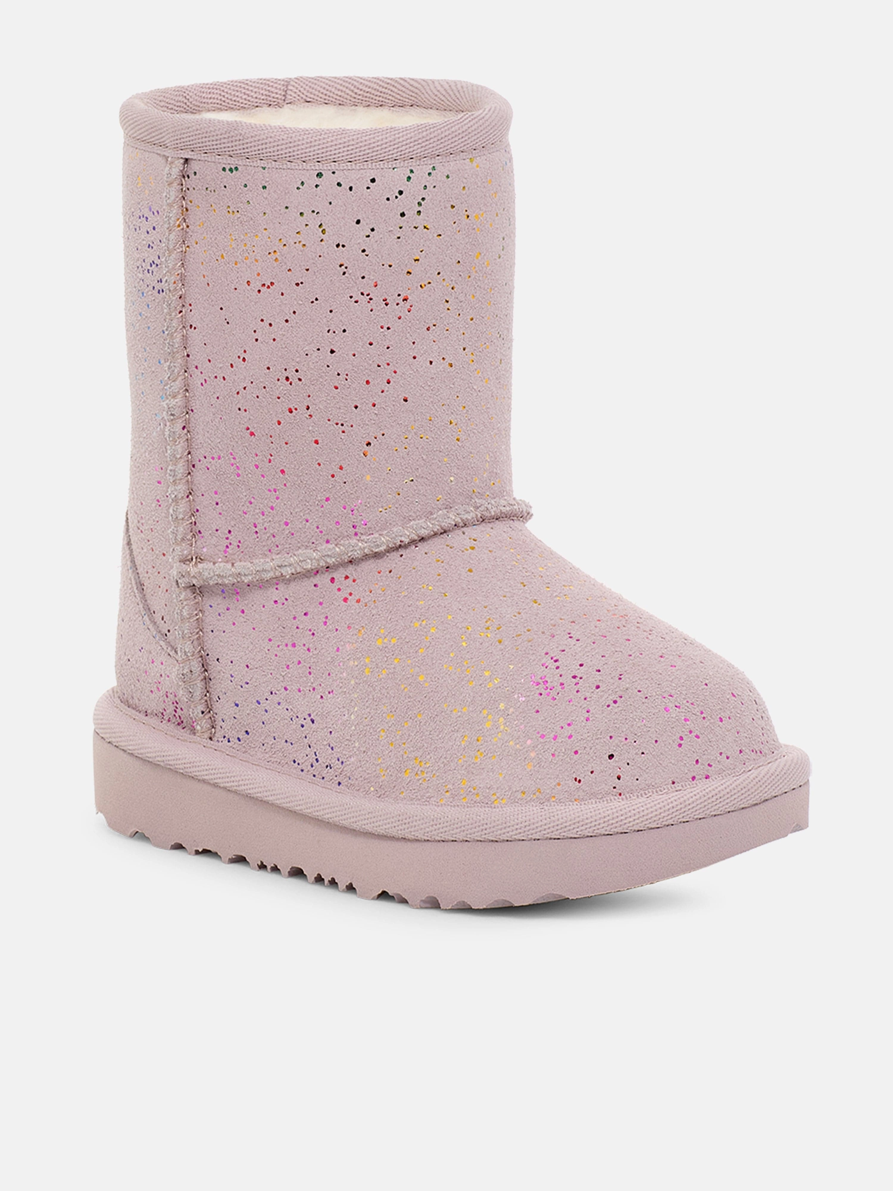 UGG Girls Classic II Shimmer Sky Boots in Purple Boots Narrow Calf