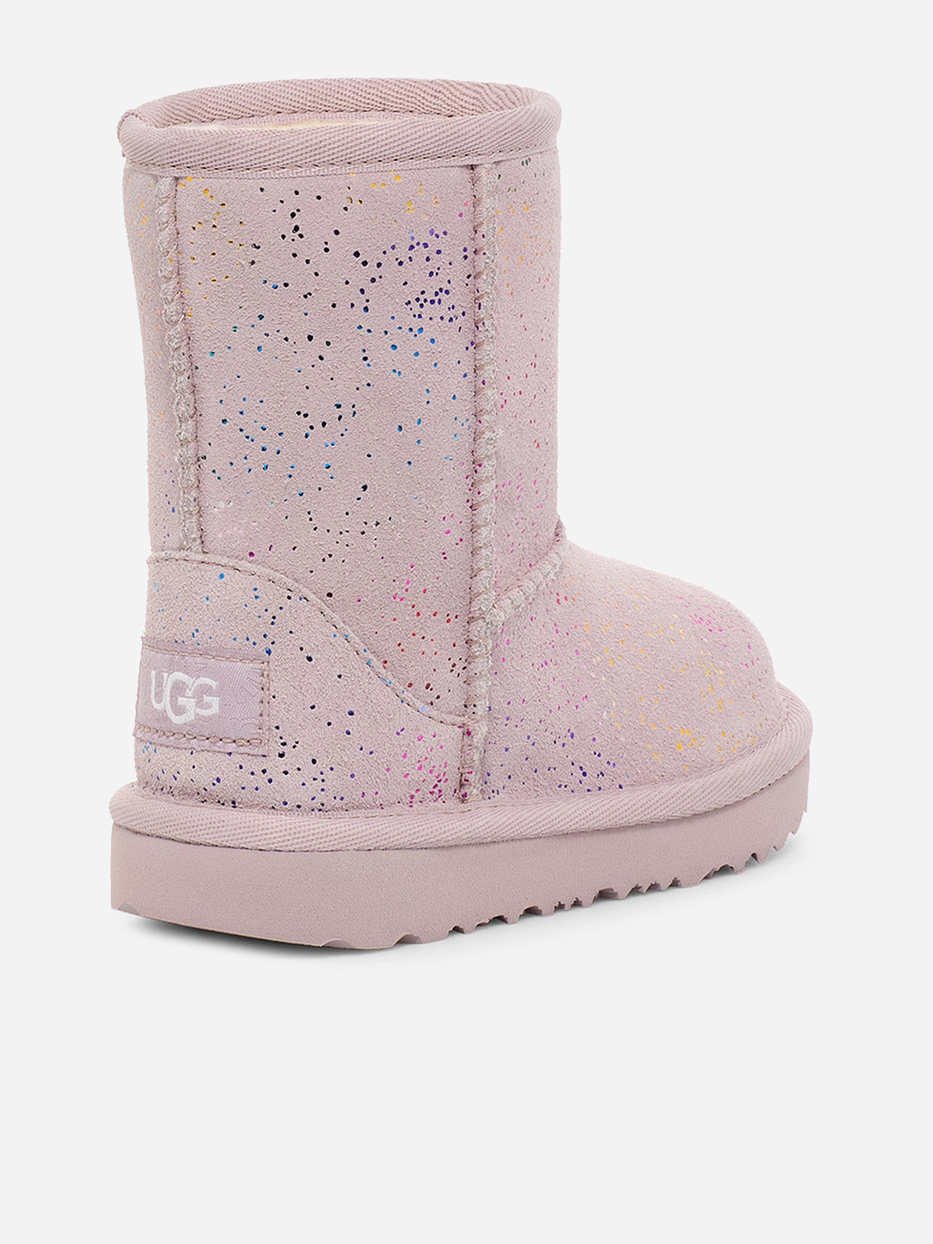 UGG Girls Classic II Shimmer Sky Boots in Purple Sock Liners For Hunter Boots