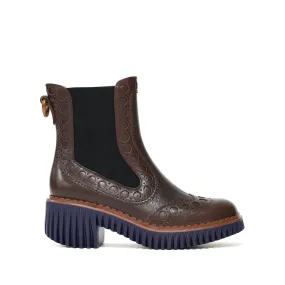 Schuh Raffe Brogues PLITA CILLO COFFEE