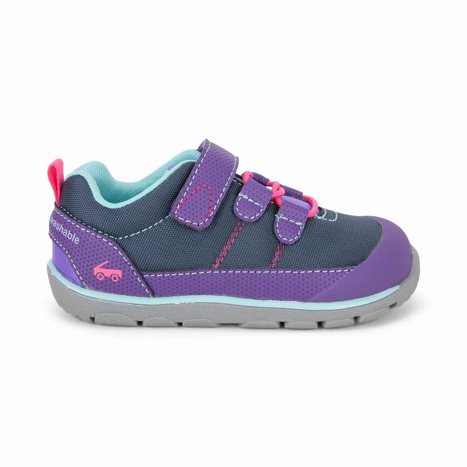 Kid's Girl Athletic Shoe In Summit Purple Sneakers With Paint