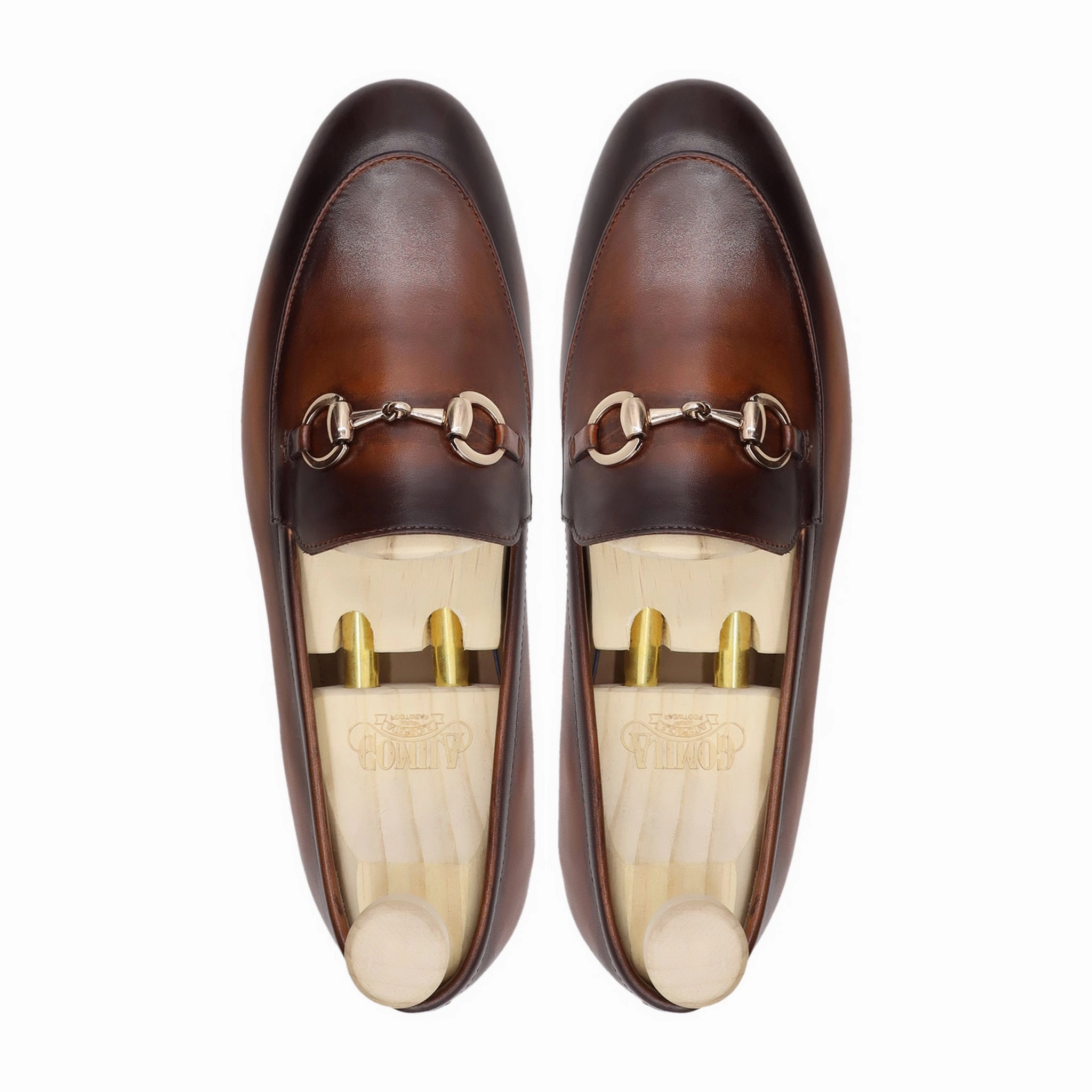 Penny Loafers Style Dospalillos - Men's Burnished Brown Calf Leather Loafer