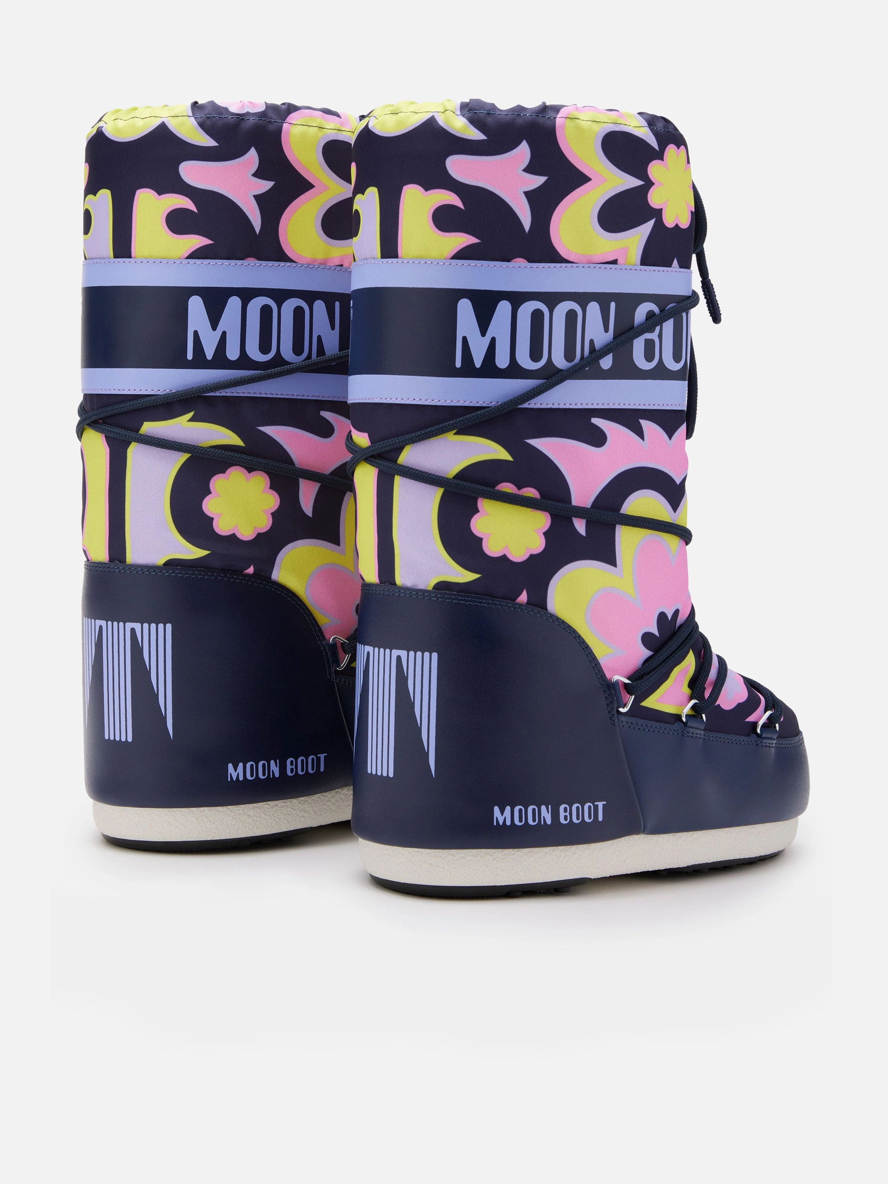 Moon Boot Girls Icon Flower Boots in Multicolour Aldo Knee High Boots