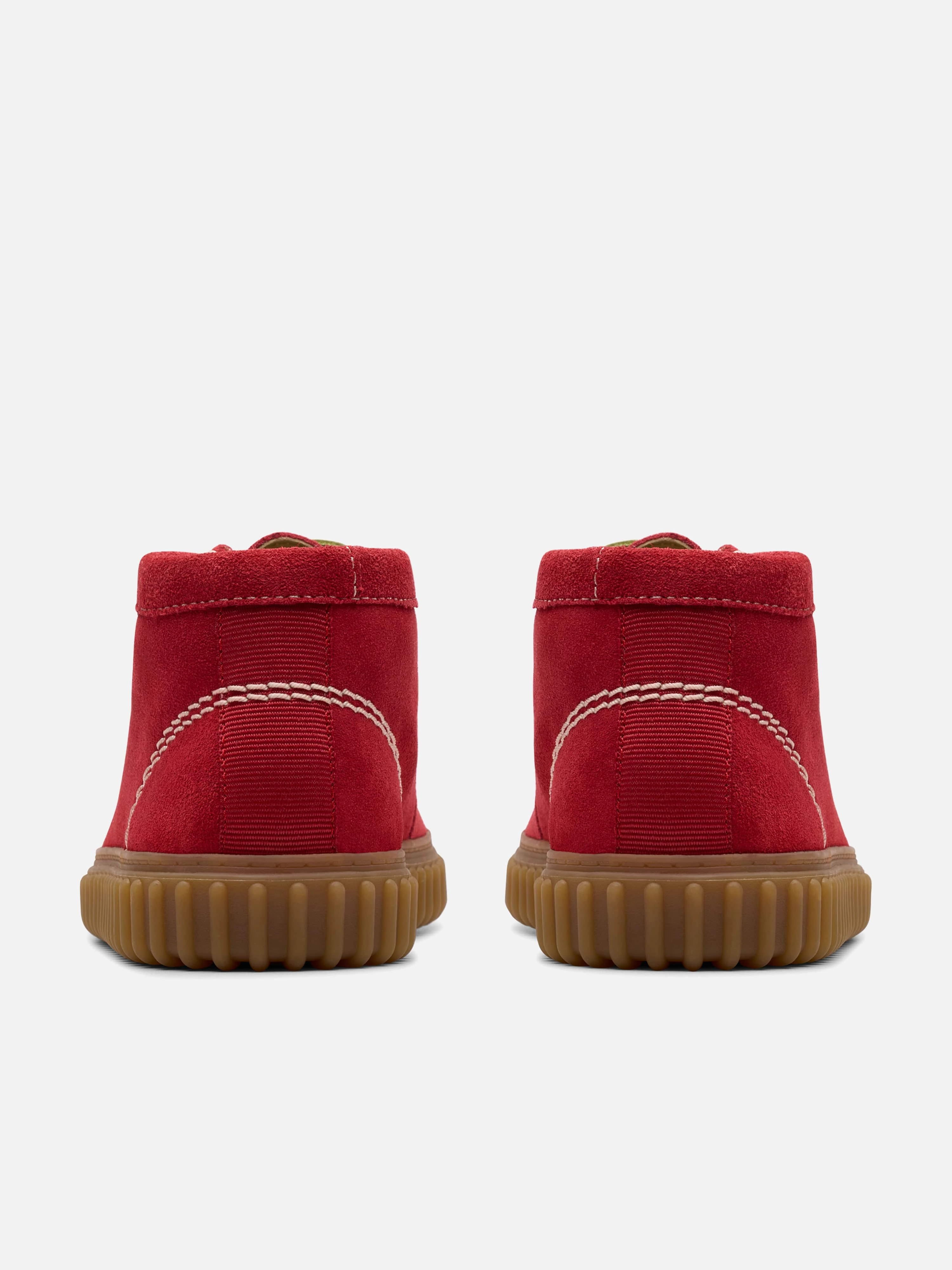 Clarks Kids Suede Tor Hill Boots in Red Hvac Boots