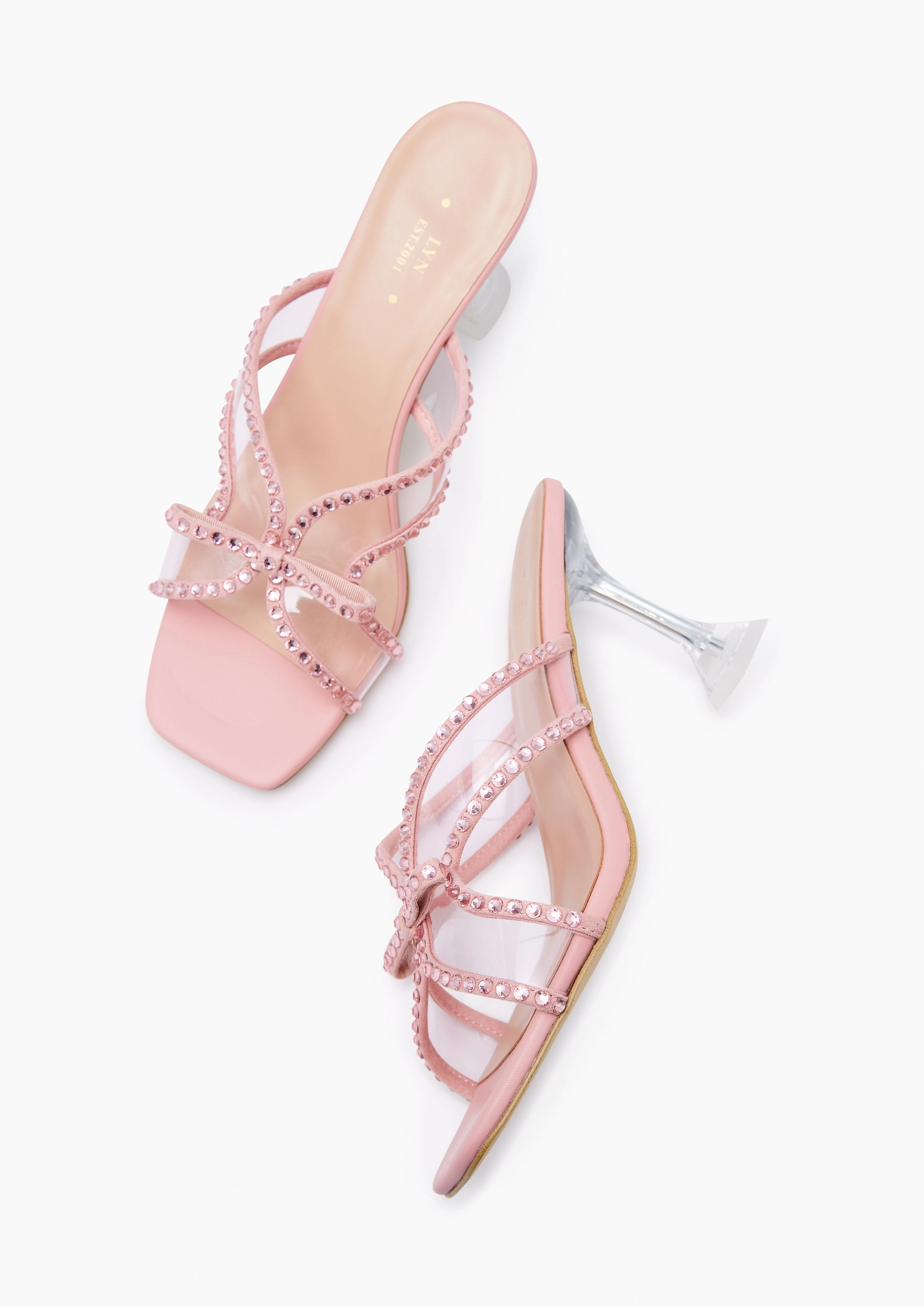 Pole High Heels Spencer Heels Sandals Pink