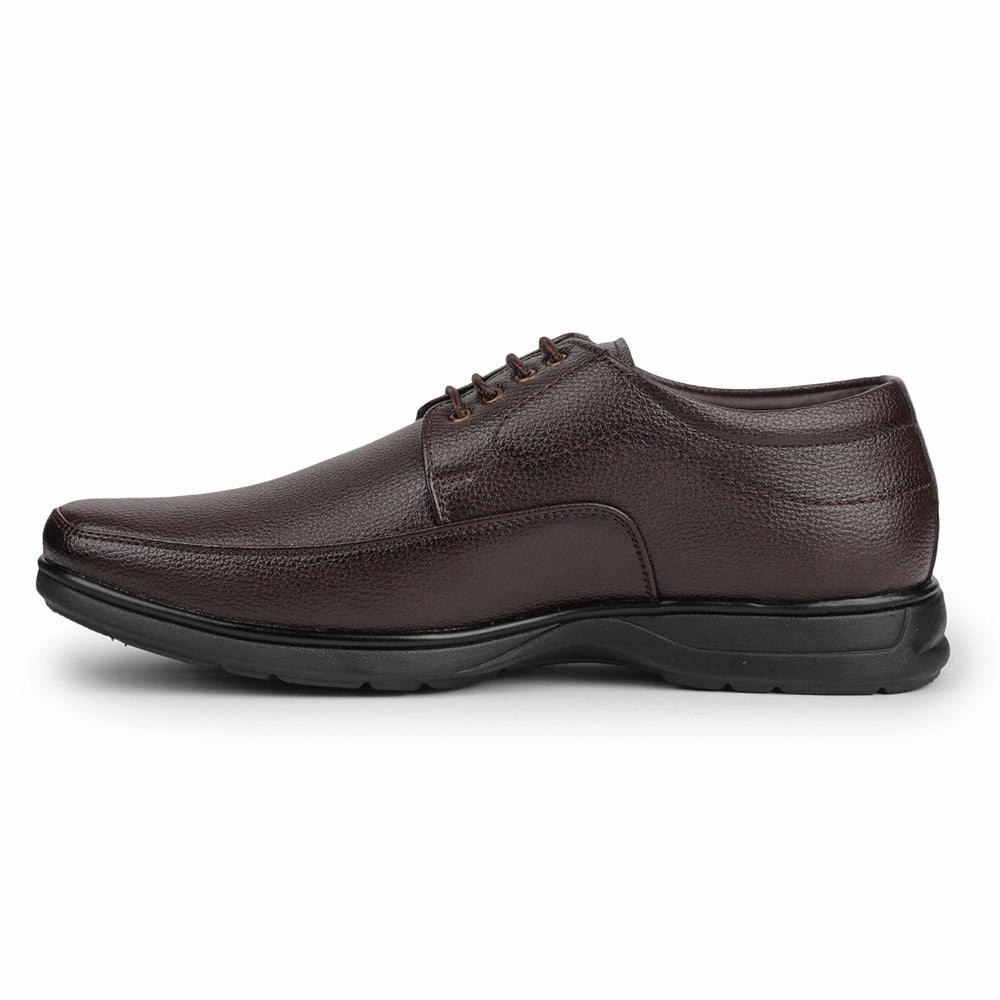 Smart Casual Derby Shoes Fortune Brown Formal Lacing Derby Shoes For Men HOL-131E By Liberty