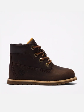 Timberland Kids Mid Lace-Up Boots in Brown Boots Made In The United States