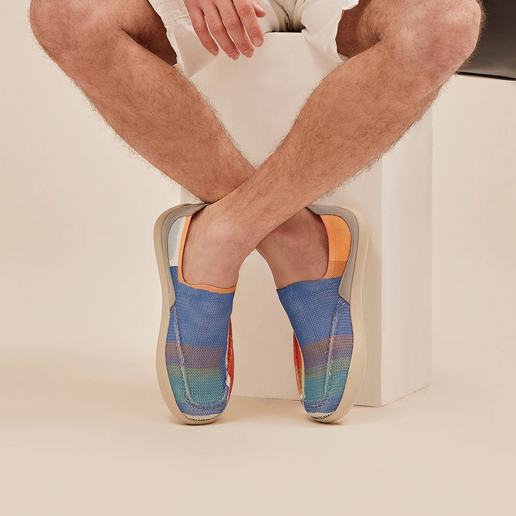 Sunrise at Sea Horizon Mojacar I Men Foam Loafers