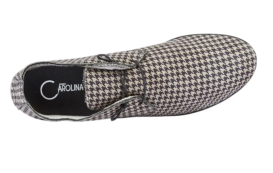 Don Pesto Grey Silver Platform Brogues