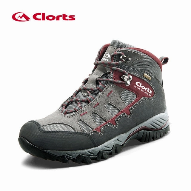 Clorts Waterproof Winter Sneakers for Men Genuine Leather Tactical Shoes Mountain Boots Man Breathable Hiking Shoes Outdoor Shoe Trailstorm Waterproof Mid-top Hiking Shoes