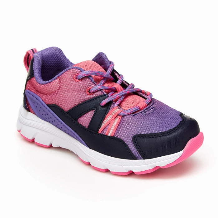 Little Girl Stride Rite Made2Play Journey XW Adaptable Purple Oncloud Sneakers