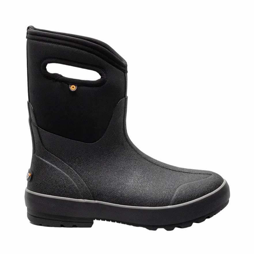 Women's Classic II Mid Black Waterproof Skid Resistant Shoes