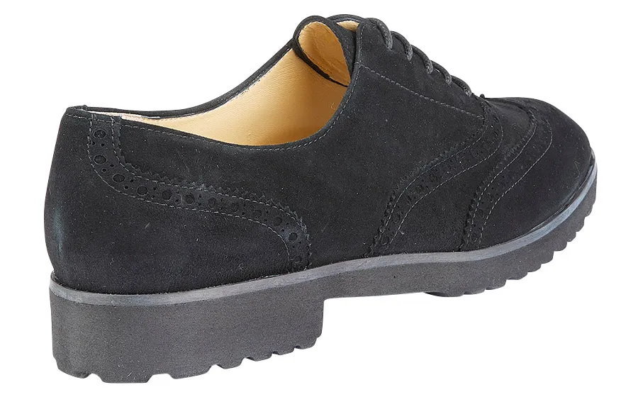 Br Dixon Black Suede Best Cheap Brogues