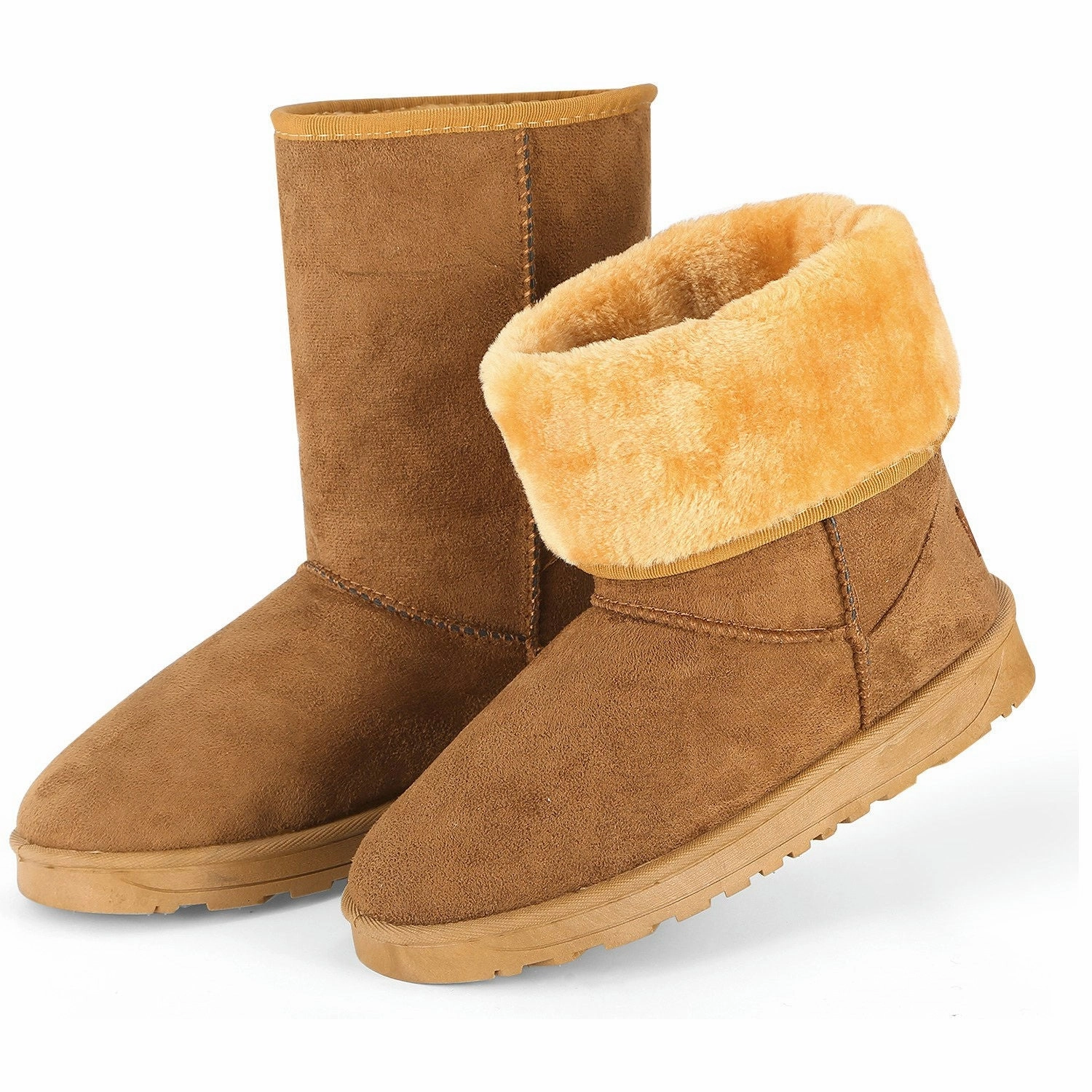 Ugg Snow Boots Adirondack Ii Women Ladies Snow Boots Waterproof Faux Suede Mid-Calf Boots Fur Warm Lining Shoes
