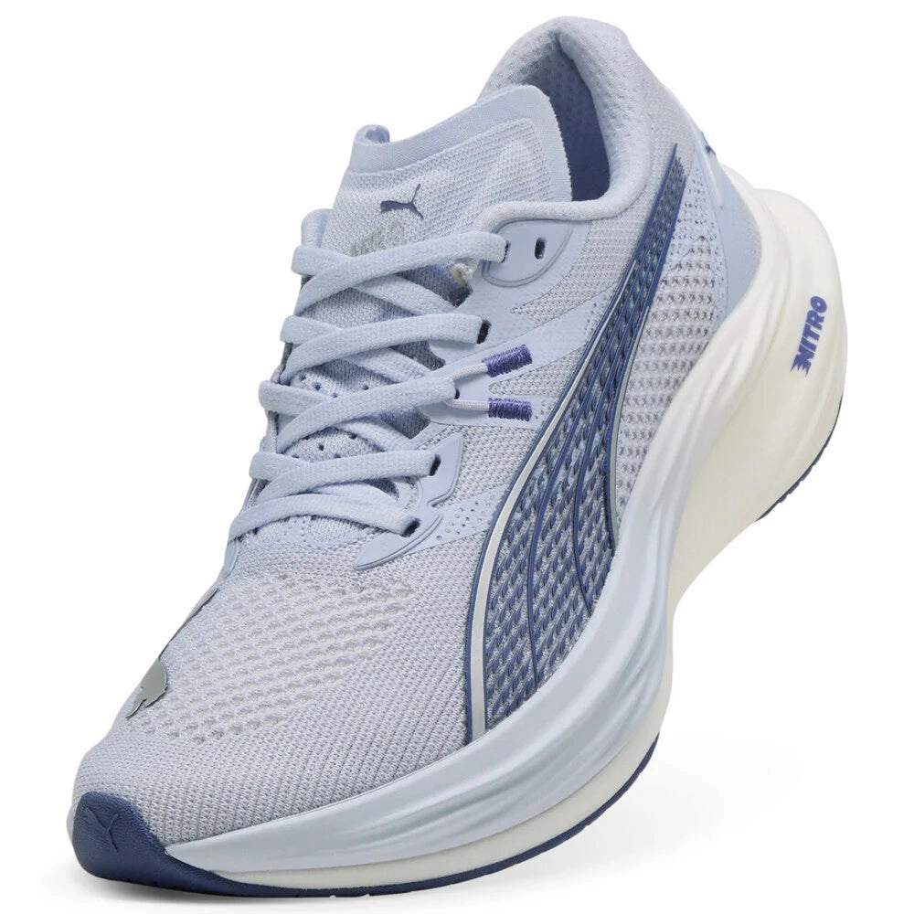 Women's - Puma Deviate Nitro 3 - Cool Weather/Blue Crystal/Puma Silver Puma Shoes Street Style