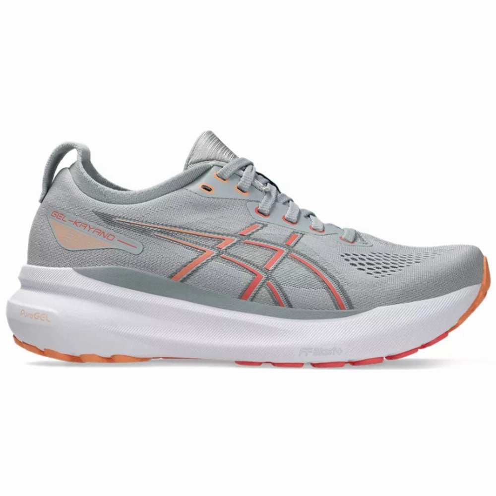 Women's Asics Gel-Kayano 31, Piedmont Grey/Papaya, 6 D Wide Asics Everyday Shoes