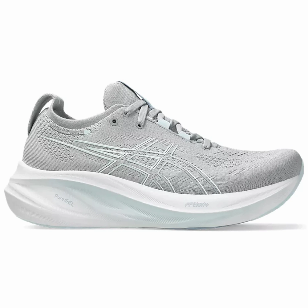 Women's Asics Gel-Nimbus 26, Piedmont Grey/Grey Blue, 13 B Medium Customize Your Own Asics Wrestling Shoes