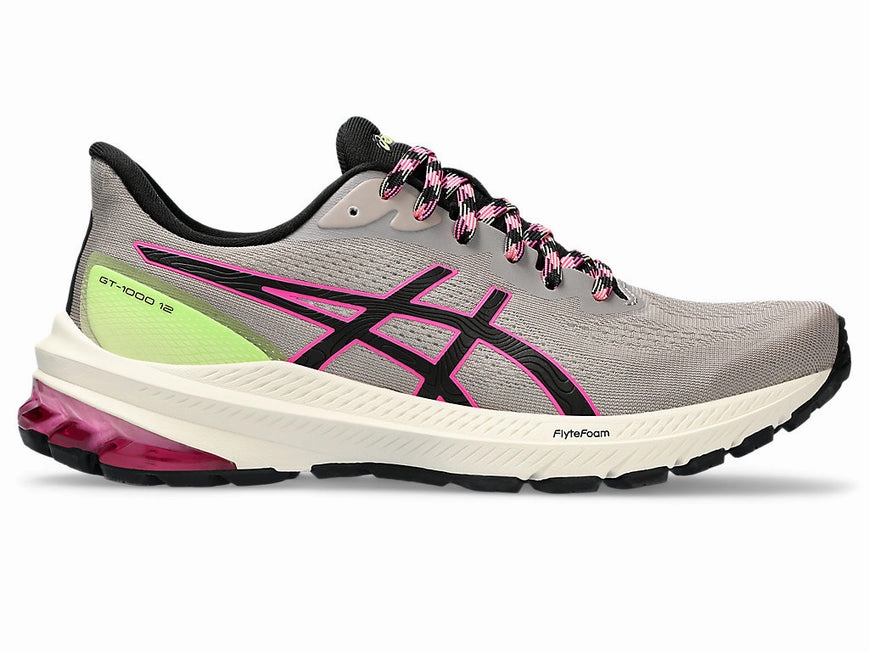 Women's Asics Gt-1000 12 Tr, Nature Bathing/Lime Green, 8.5 B Medium Kill Bill Shoes Asics