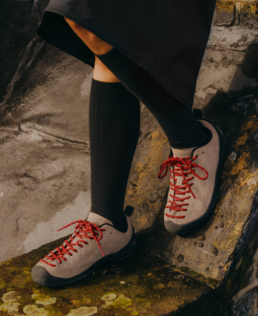 Socks With Climbing Shoes Women's Jasper Sneaker  |  Brindle/Tillandsia Purple