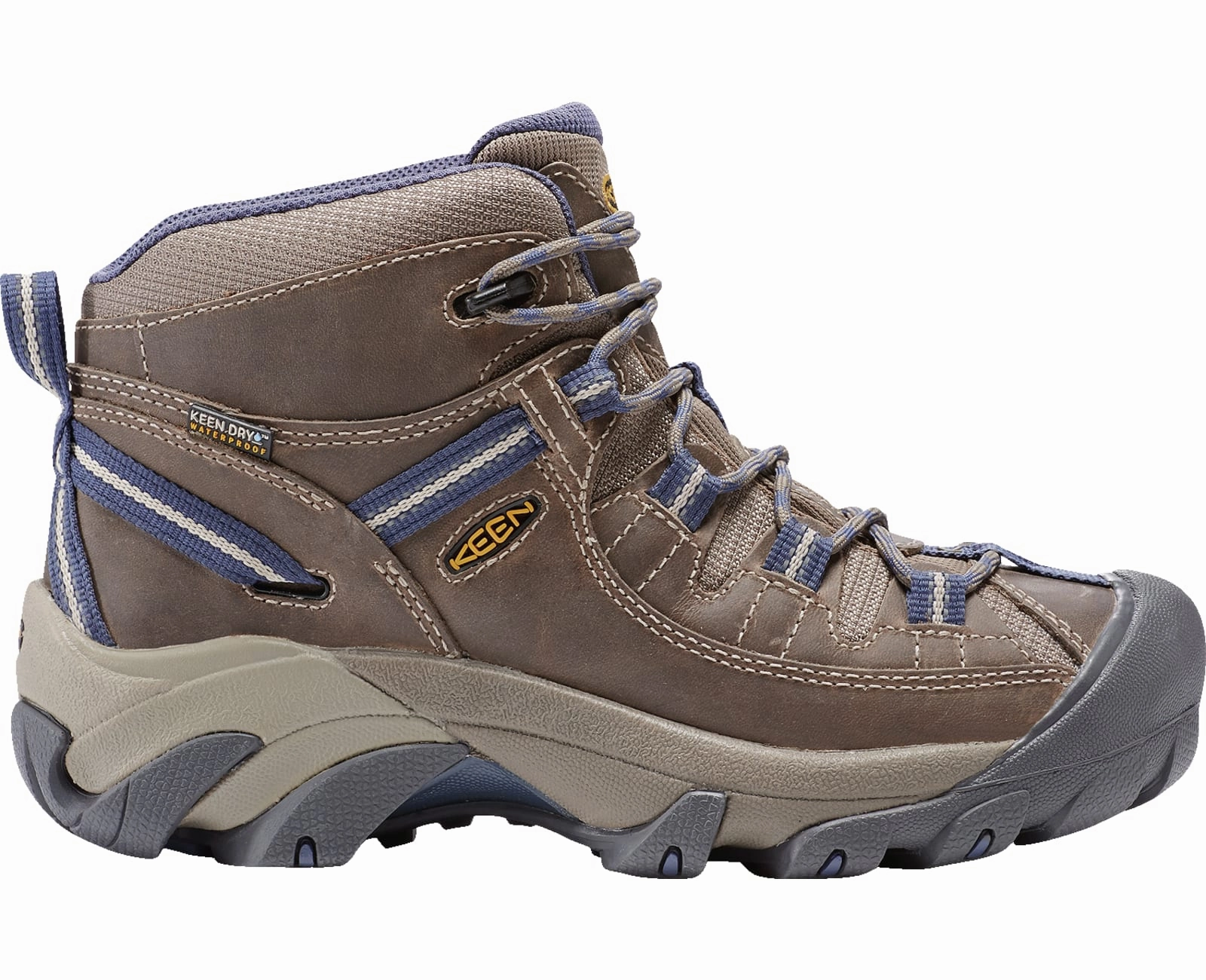 Women's Keen Targhee III Mid Waterproof, Goat/Crown Blue, 7 B Medium Hiking Shoes Reviews 2025