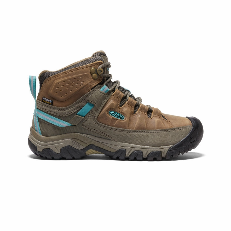 Women's Keen Targhee III Mid Waterproof, Toasted Coconut/Porcelain, 8 B Medium Cheap But Good Hiking Shoes