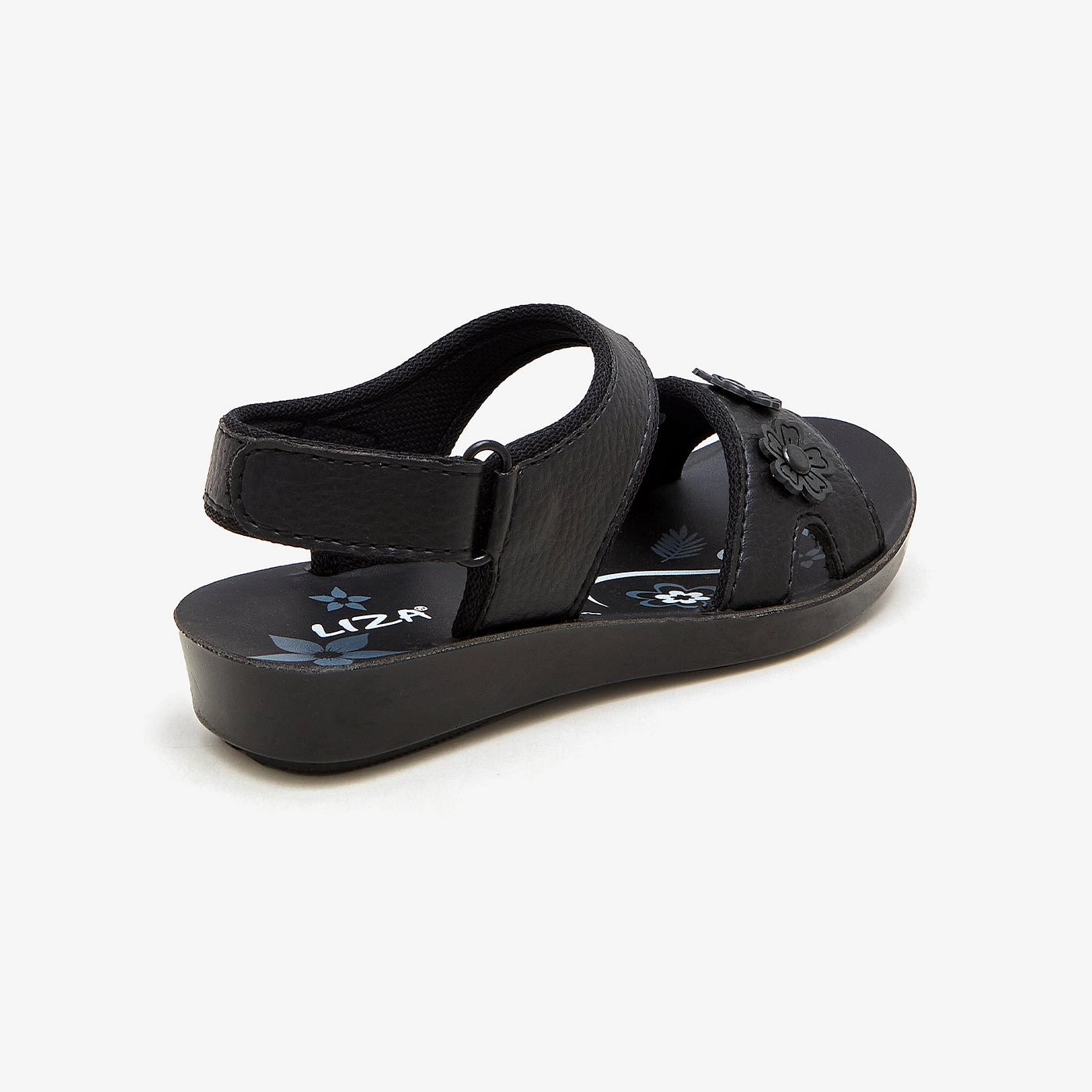 Light Blue Sandals Girls' Floral Detail Sandals