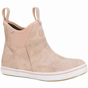 Best Golf Shoes For Walking Waterproof XTRATUF Ladies Waterproof Pink Cream Deck Boots XWAL400