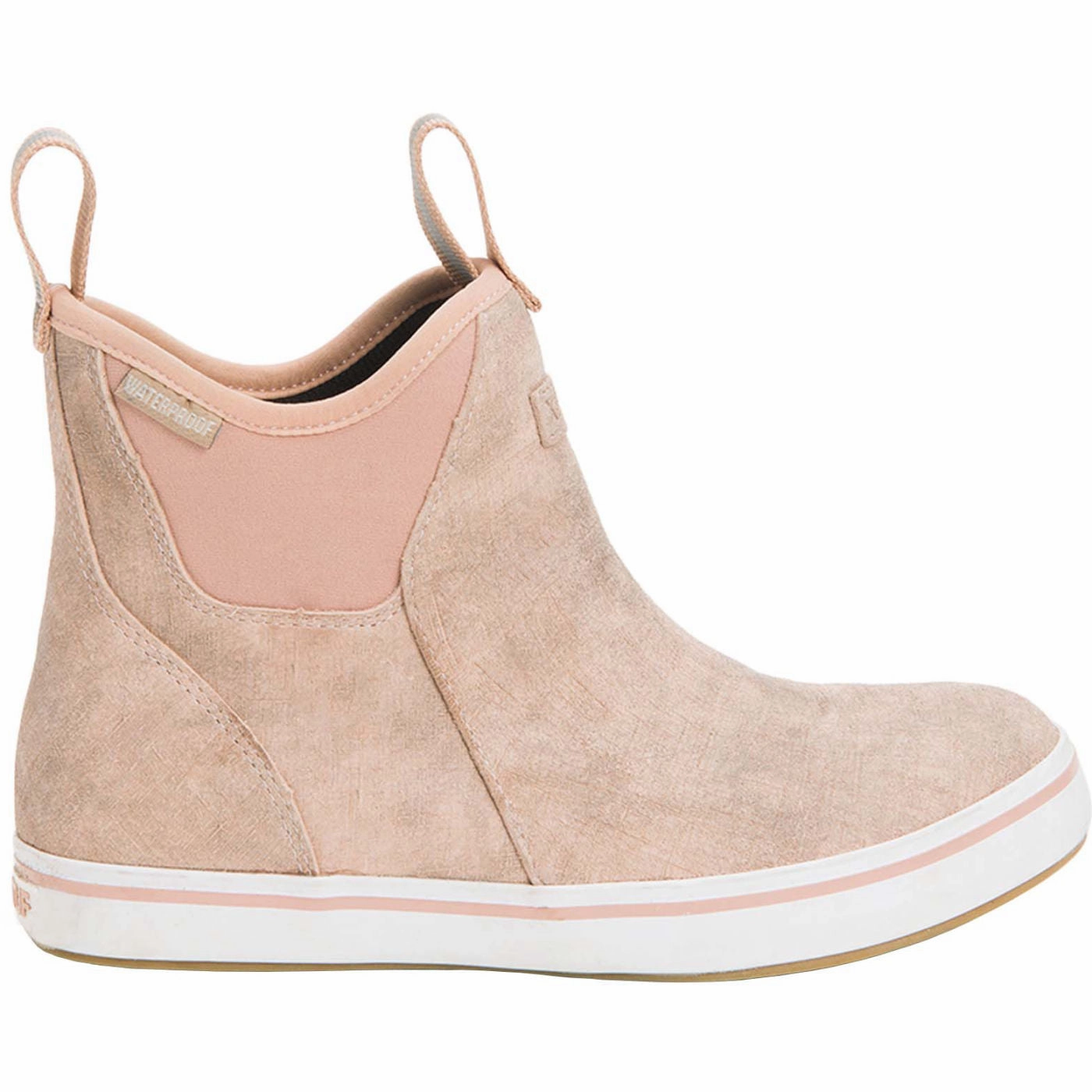 XTRATUF Ladies Waterproof Pink Cream Deck Boots XWAL400 Waterproof Cover For Shoes