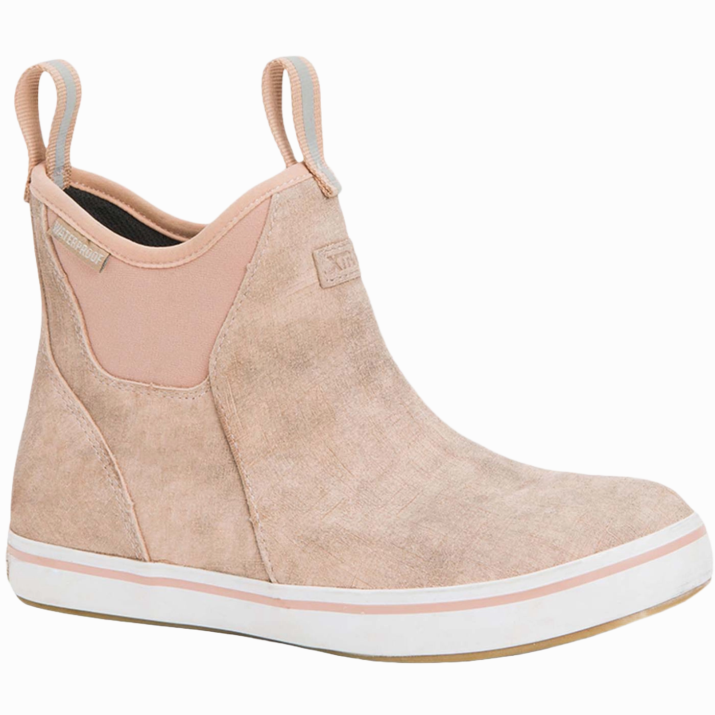 Best Waterproof City Shoes XTRATUF Ladies Waterproof Pink Cream Deck Boots XWAL400