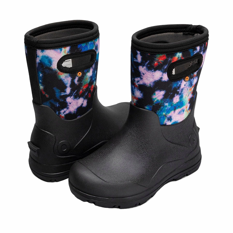 York Seamless Tie Dye Black Multi (Size 10c-3Y)